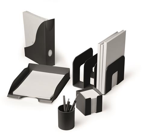 Irattálca, műanyag, DURABLE "Eco", fekete 3 Irattálcák és irattálca kiegészítők