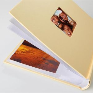 Fotóalbum, 200 fotó, 10x15 cm, "Walther Fun", krém