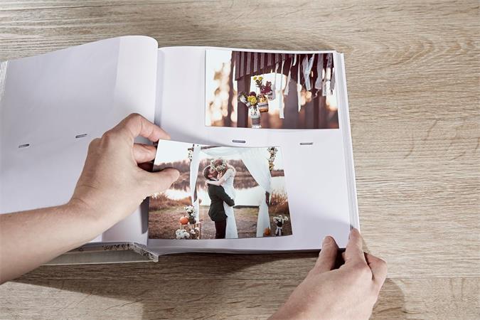 Fotóalbum, 200 fotó, 10x15 cm, "Walther Fun", krém 3 Fotókönyvek, albumok, scrapbook