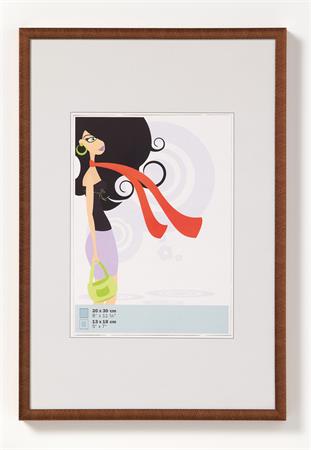 Képkeret, műanyag, 21x29,7 cm, "New Lifestyle" bronz 1 .