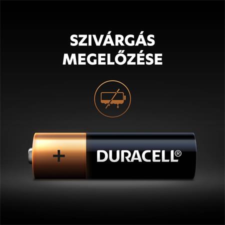 Elem, AA ceruza, 10 db, DURACELL "Basic" 3 AA (ceruza) elemek