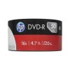 DVD-R lemez, 4,7 GB, 16x, 50 db, zsugor csomagolás, HP