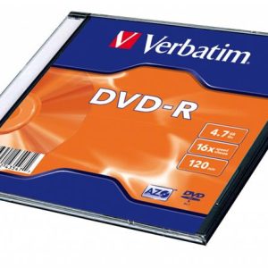 DVD-R lemez, AZO, 4,7GB, 16x, 1 db, vékony tok, VERBATIM