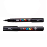 Dekormarker 0,7-1mm, Uni Posca PC-1M fekete - Image 3