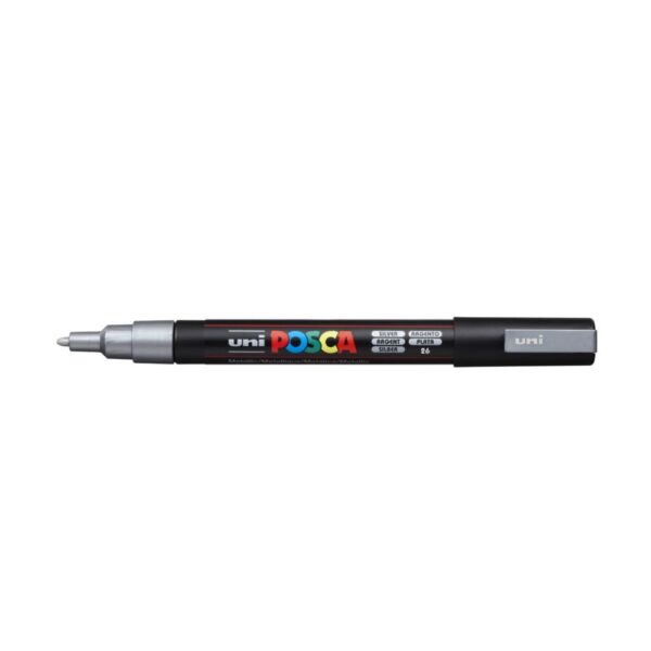 Dekormarker 0 9 1 3mm PC 3M Uni Posca ezust i600305