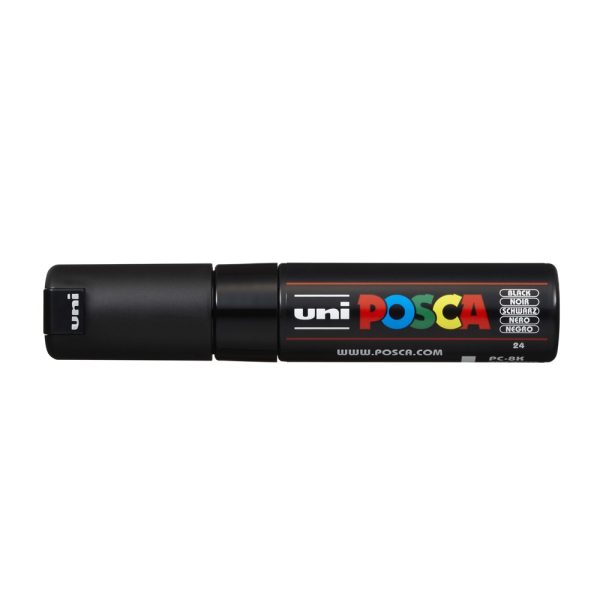 Dekormarker 8mm, Uni Posca PC-8K fekete - Image 3