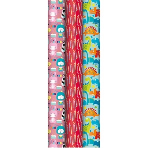 Díszcsomagoló tekercses Clairefontaine 70x200 cm 57g általános, gyermekmintás, 3 minta 1 Díszcsomagoló tekercses Clairefontaine 70x200 cm 57g általános, gyermekmintás, 3 minta