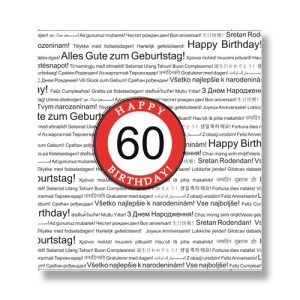 Dísztasak matt 18x23 cmfehér 60 éves