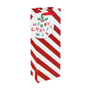 Dísztasak Clairefontaine/Eurowrap 12,7x35,5 cm boros, candy cane