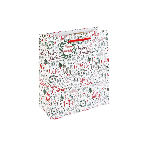 Dísztasak Clairefontaine/Eurowrap 21,5x25,3 cm Merry Xmas 1 Dísztasak Clairefontaine/Eurowrap 21,5x25,3 cm Merry Xmas