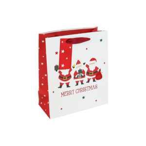 Dísztasak Clairefontaine/Eurowrap 21,5x25,3 cm Mikulás fehér