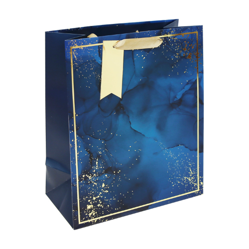 Dísztasak Clairefontaine/Eurowrap 26,5x33 cm kék márvány 1 Dísztasak Clairefontaine/Eurowrap 26,5x33 cm kék márvány