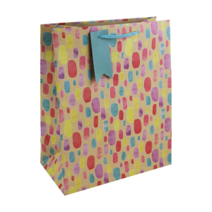 Dísztasak Clairefontaine/Eurowrap 26,5x33 cm kraft, színes foltok