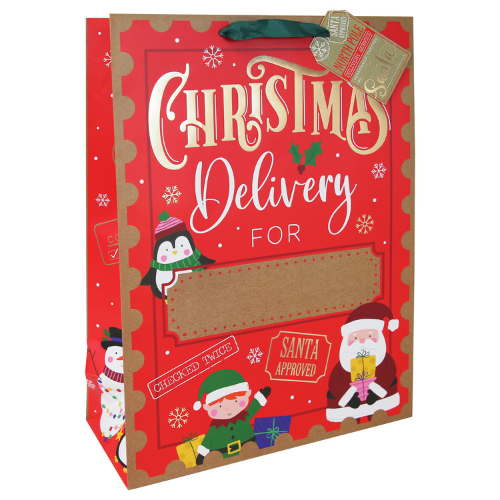 Dísztasak Clairefontaine/Eurowrap 33x45,5 cm Xmas delivery 1 Dísztasak Clairefontaine/Eurowrap 33x45,5 cm Xmas delivery