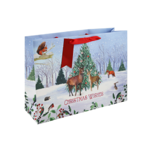 Dísztasak Clairefontaine/Eurowrap 37,3x27,5 cm téli állatok