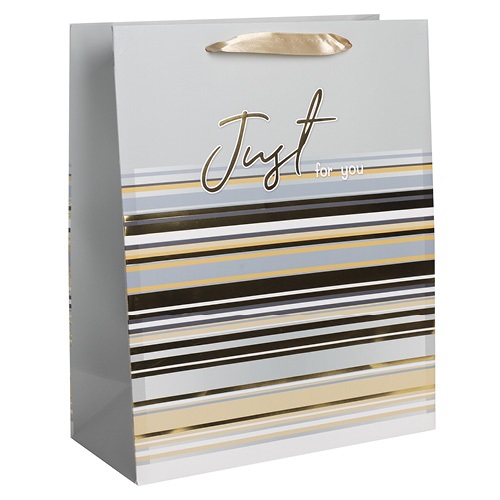 Dísztasak matt 11x14 cm Just 4U arany csíkos 1 Dísztasak matt 11x14 cm Just 4U arany csíkos