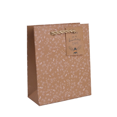 Dísztasak matt 11x14 cm drapp búzakalász 1 Dísztasak matt 11x14 cm drapp búzakalász