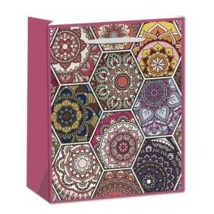 Dísztasak matt 18x23 cm mandalák