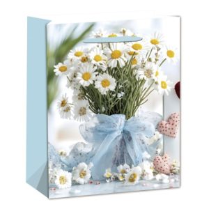 Dísztasak matt 26x32 cm kamilla csokor