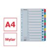 Regiszter, karton, A4, 1-12, ESSELTE "Mylar"