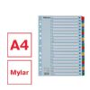 Regiszter, karton, A4, A-Z, ESSELTE "Mylar"