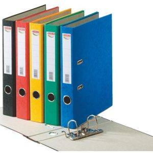 Iratrendező, 50 mm, A4, karton, ESSELTE "Rainbow", fekete