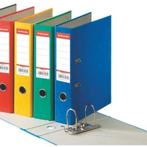 Iratrendező, 75 mm, A4, karton, ESSELTE "Rainbow", sárga