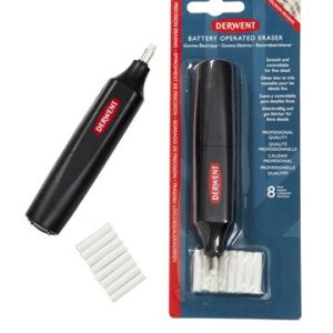 Radírstift, elemes, csereheggyel, DERWENT