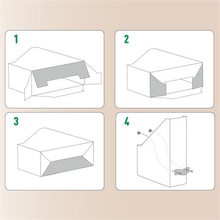 Iratpapucs, karton, 100 mm, LEITZ "Puro", homokbézs 4 Iratpapucs, karton, 100 mm, LEITZ "Puro", homokbézs - Image 4