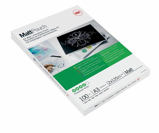 Meleglamináló fólia, 125 mikron, A3, matt, GBC 2 Meleglamináló fólia, 125 mikron, A3, matt, GBC