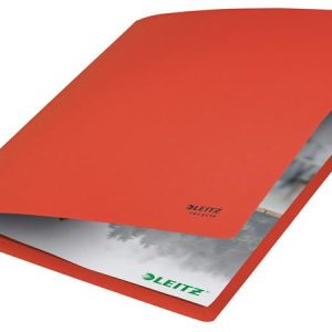 Gyorsfűző, A4, karton, LEITZ "Recycle", piros