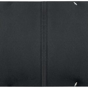 Gumis mappa, karton, A4, LEITZ "Recycle", fekete