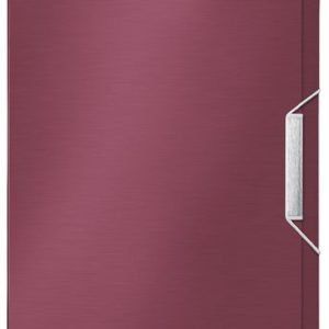 Gumis mappa, 30 mm, PP, A4, LEITZ "Style Jumbo", gránátvörös