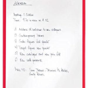 Felírótábla, A4, LEITZ "Wow", piros