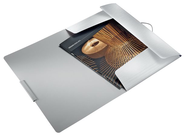 Gumis mappa, PP, A4, LEITZ "Style", kristályfehér 2 Gumis mappa, PP, A4, LEITZ "Style", kristályfehér