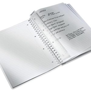 Spirálfüzet, A4, vonalas, 80 lap, LEITZ "Wow", fekete