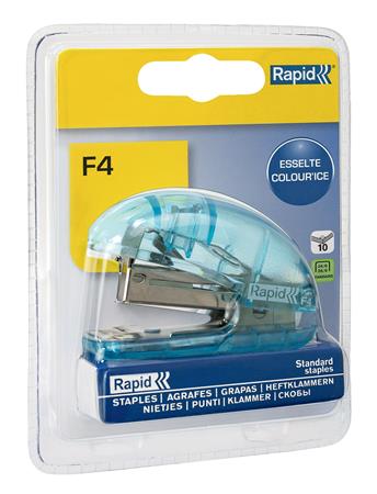 Tűzőgép, mini, 24/6, 26/6, 10 lap, RAPID "Colour`Breeze", kék 2 Tűzőgép, mini, 24/6, 26/6, 10 lap, RAPID "Colour`Breeze", kék