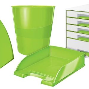 Irattálca, műanyag, LEITZ "Wow", zöld