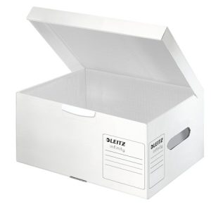 Archiválókonténer, S méret, LEITZ "Infinity", fehér