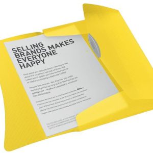 Gumis mappa, 15 mm, PP, A4, ESSELTE "Vivida", sárga