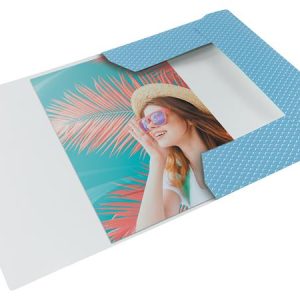 Gumis mappa, karton, A4, ESSELTE "Colour`Breeze", kék