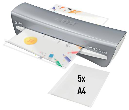 Laminálógép, A4, 75-125 mikron, LEITZ "iLam Home Office", szürke 4 475C1