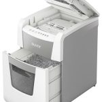 Iratmegsemmisítő, mikrokonfetti, 100 lap, LEITZ "IQ AutoFeed SmallOffice 100 P5 Pro"