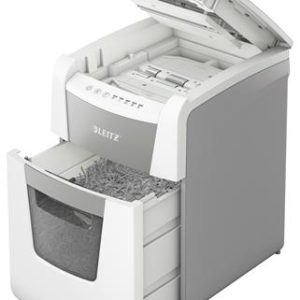 Iratmegsemmisítő, mikrokonfetti, 100 lap, LEITZ "IQ AutoFeed SmallOffice 100 P5 Pro"