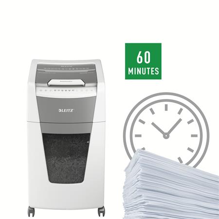 Iratmegsemmisítő, konfetti, 300 lap, LEITZ "IQ AutoFeed Office 300 P4 Pro" 4 458A6