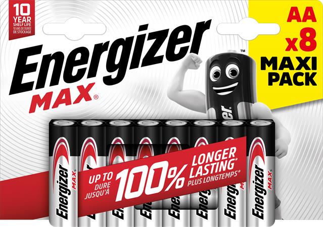 Elem, AA ceruza, 8 db, ENERGIZER "Max" 1 ENERGIZER