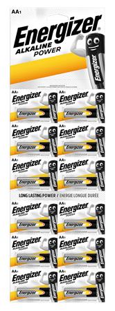 Elem, AA ceruza, 12 db, egyesével téphető, ENERGIZER "Alkaline Power Kartella" 1 ENERGIZER