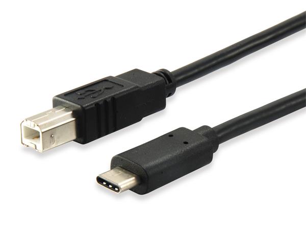 Átalakító kábel, USB-C-USB-B 2.0, 1m, EQUIP 1 EQUIP