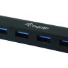 USB elosztó-HUB, 4 port, USB 3.2, EQUIP "Life"