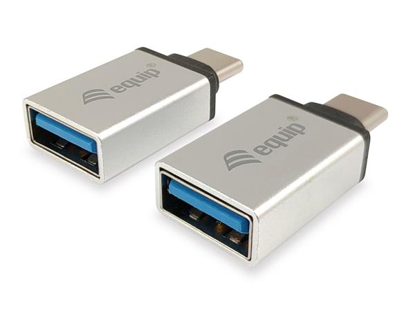 Adapter, USB-C-USB-A átalakító, 2 db, EQUIP 1 EQUIP